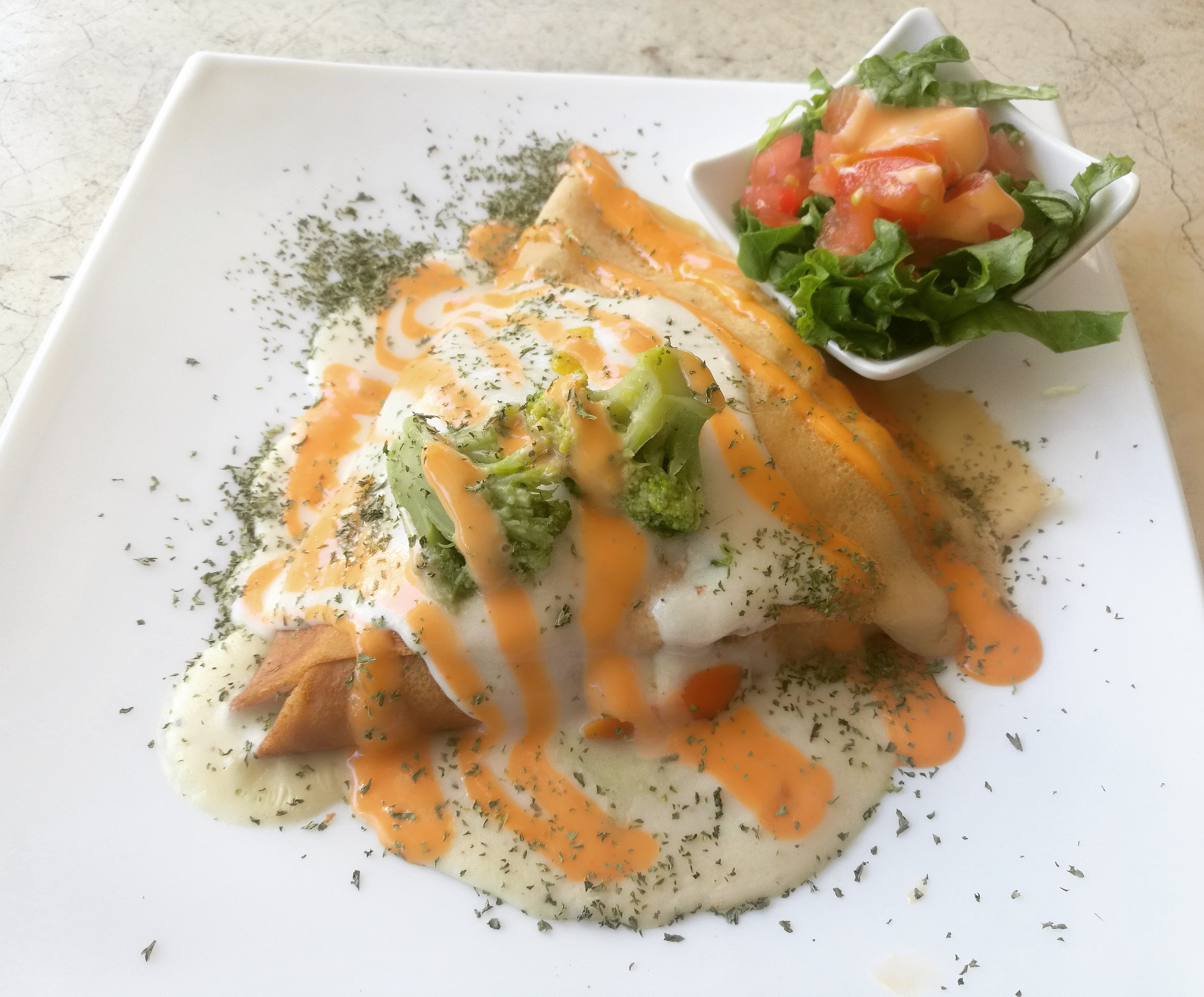Bild på vegansk crepes