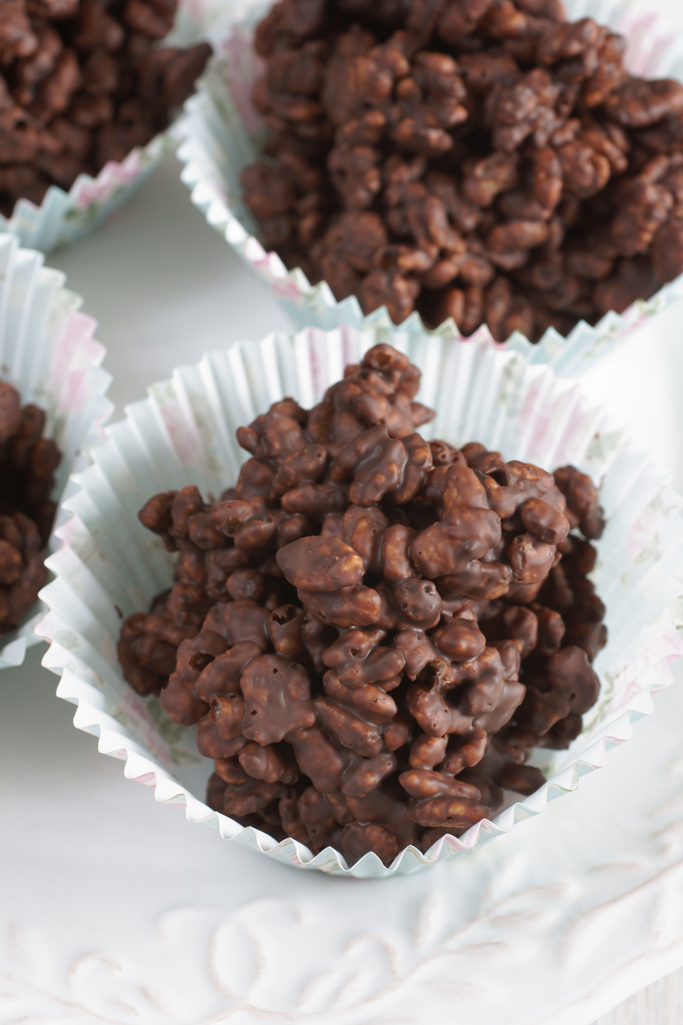 Shutterstock D. Pimborough rispuffstoppar med choklad i en muffinsform