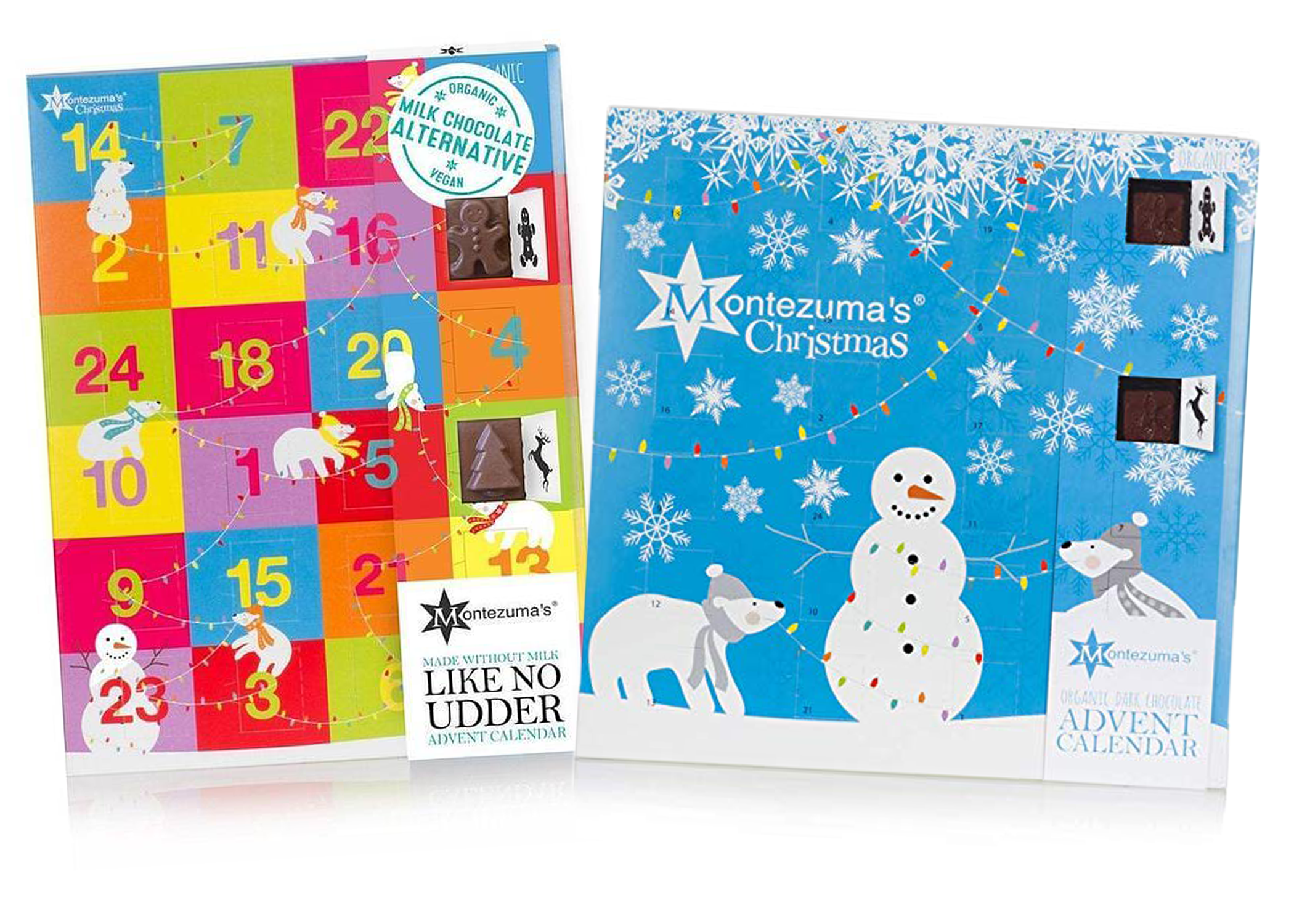 två julkalendrar från Monezuma