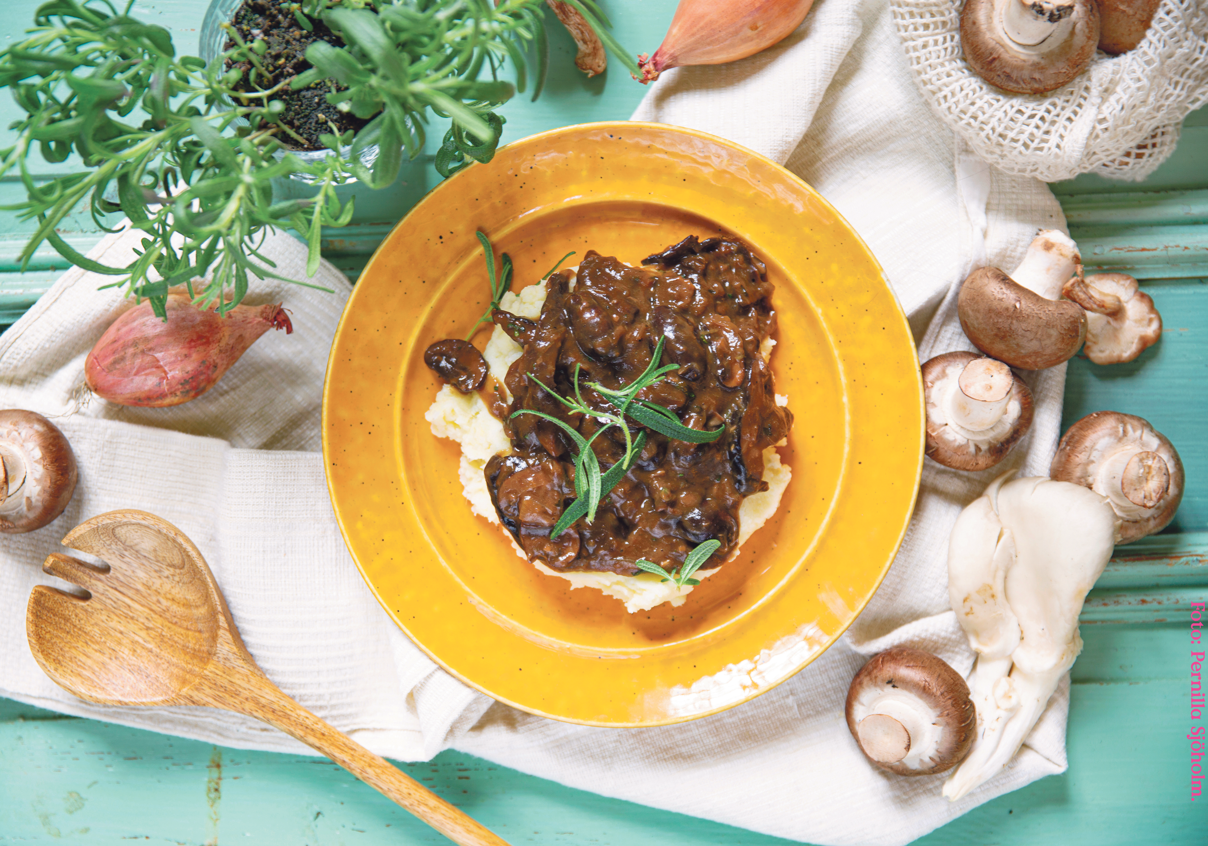 Vegansk champignon au vin skapad av Vegansk matlåda