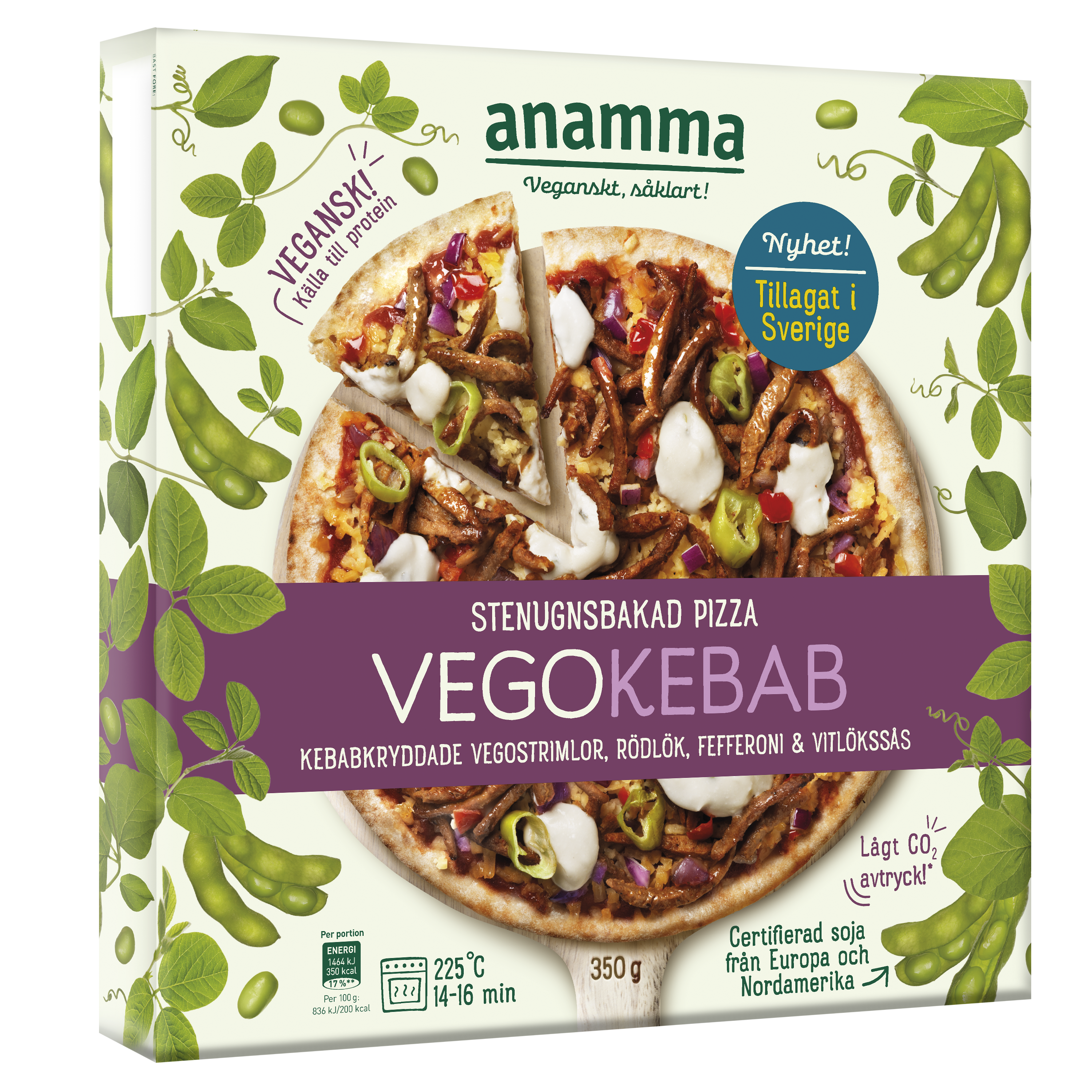 Anamma pizza vegokebab