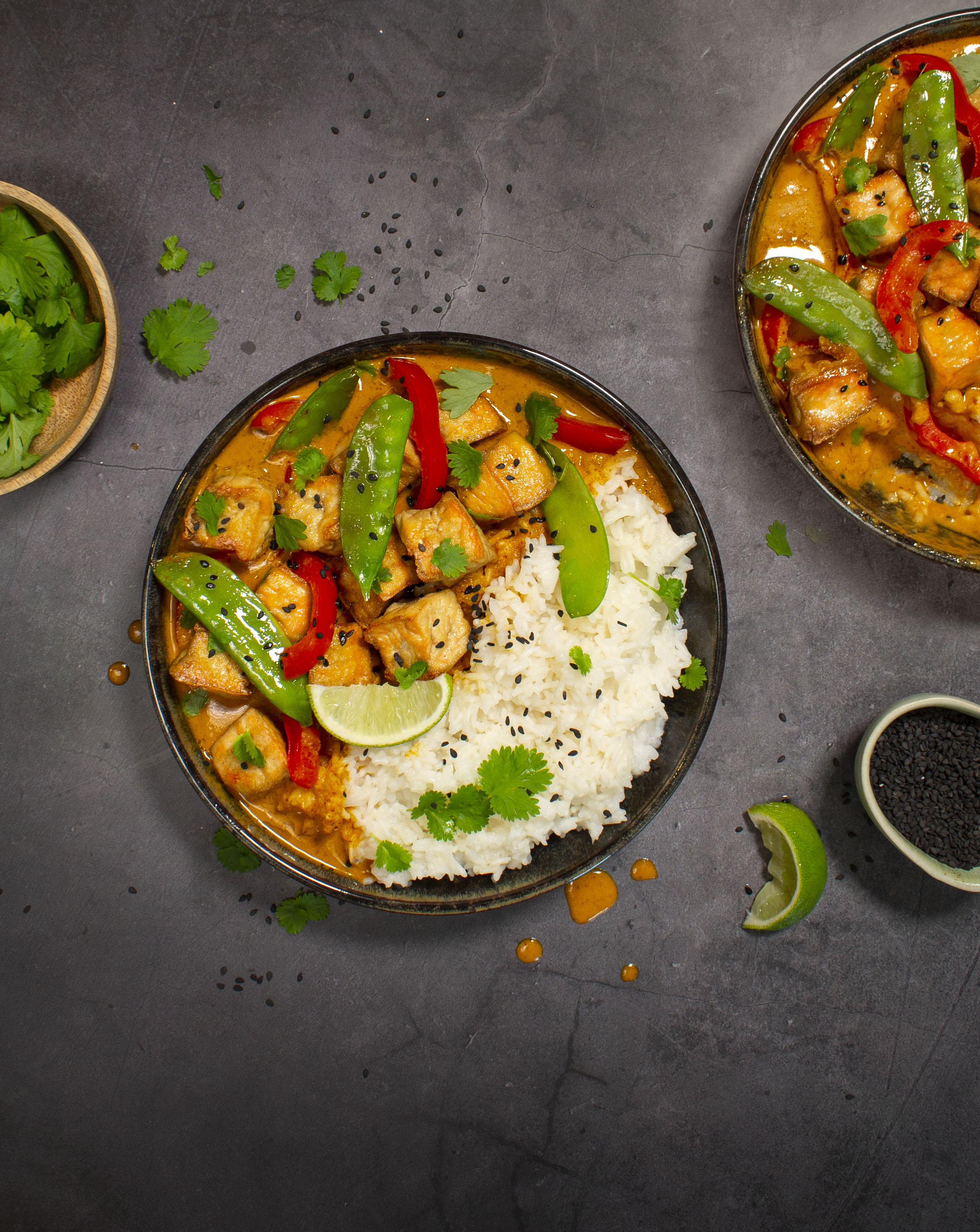 Foto: Yipin Vegansk röd curry med tofu från YiPin