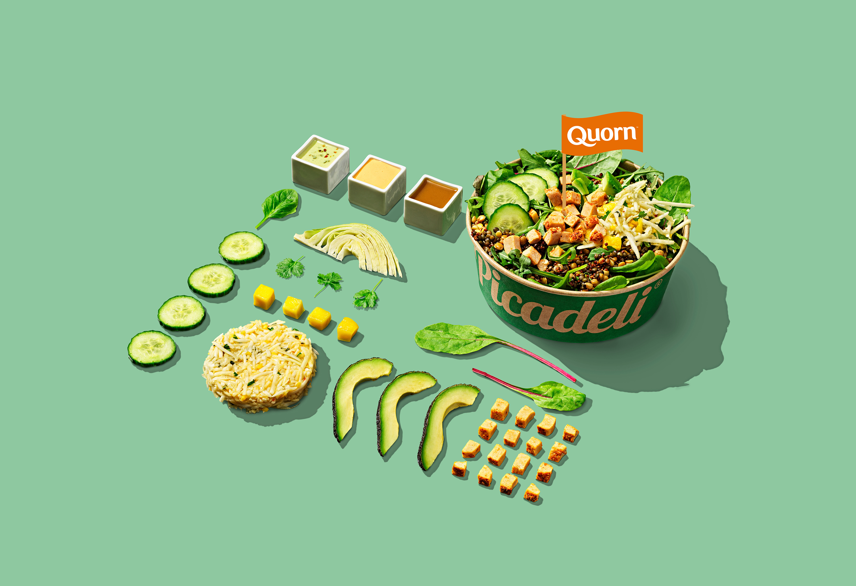 Foto: Quorn Sallad från Picadeli, med Quorns Born to be Quorn.
