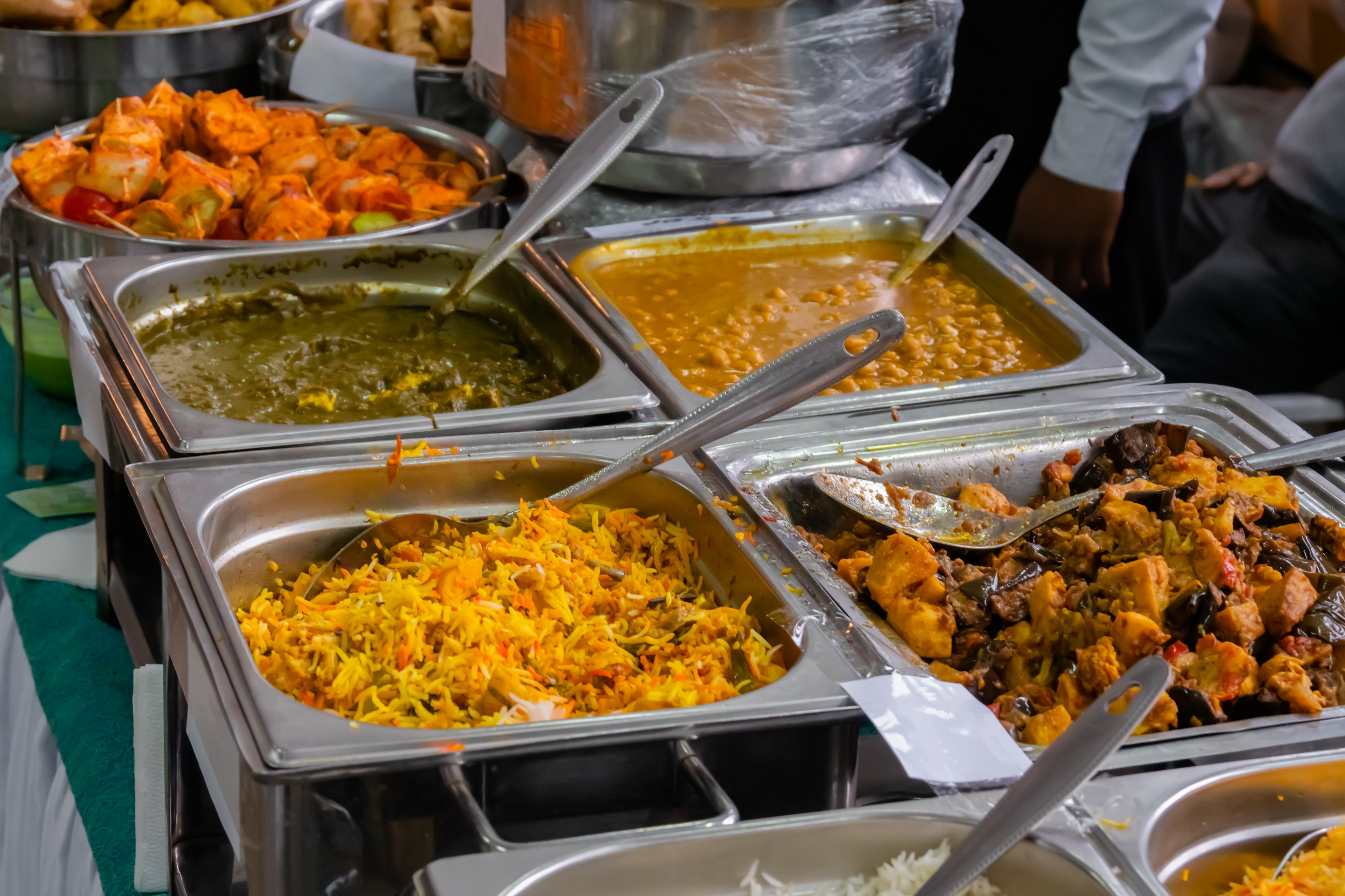 vegansk indisk buffet