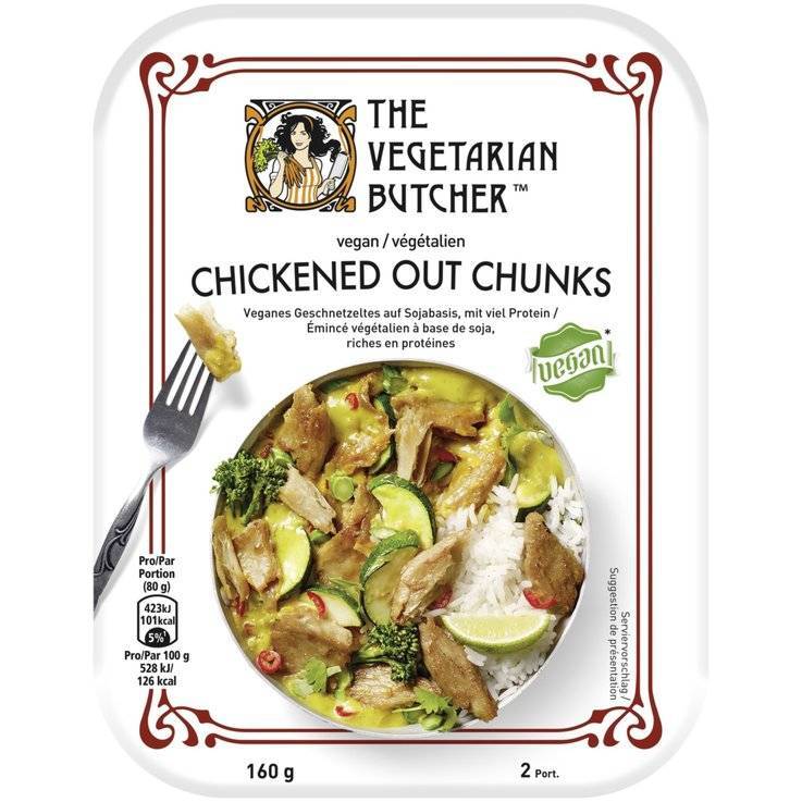 The vegetarian butcher chunks