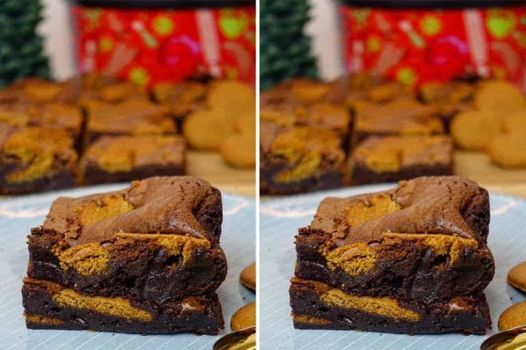 Vegansk pepparkaksbrownie