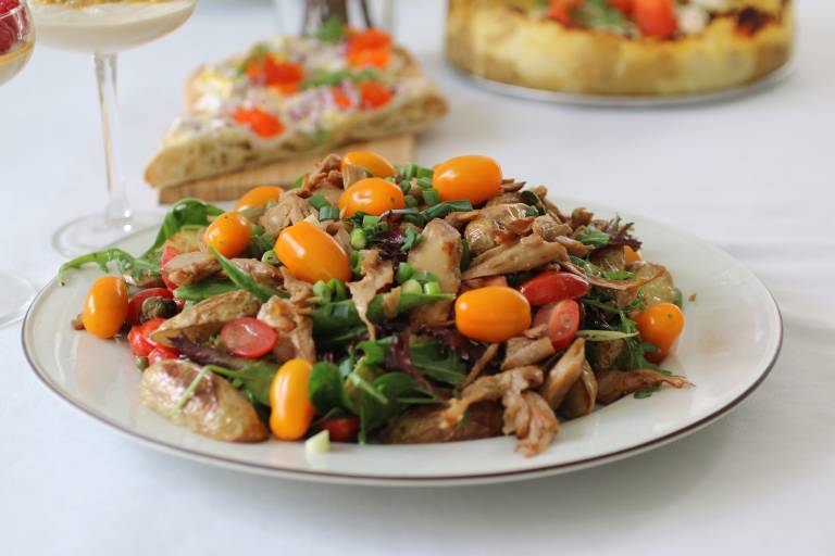 Påskig sallad med vegofiléer 