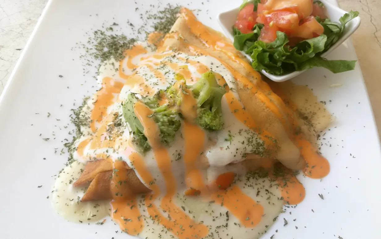 Bild på vegansk crepes