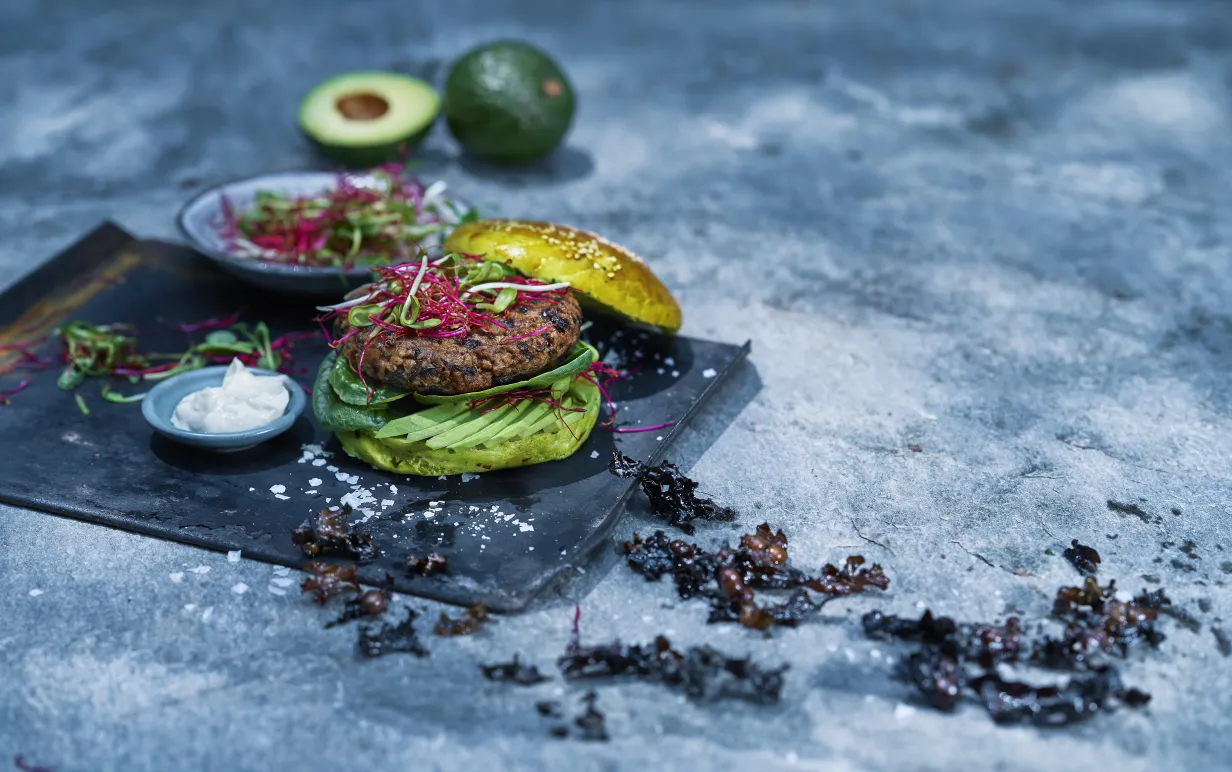 Bild på vegme burgare