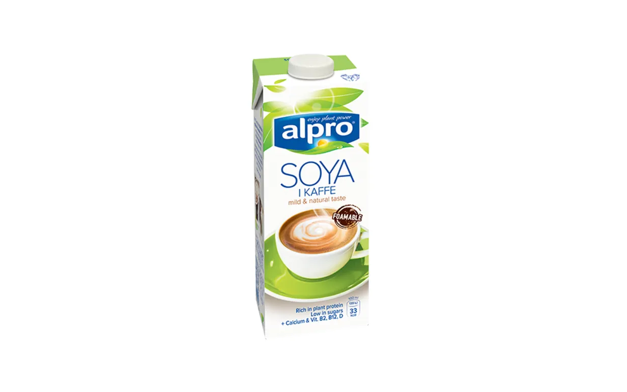vegansk sojadryck ikaffe från Alpro