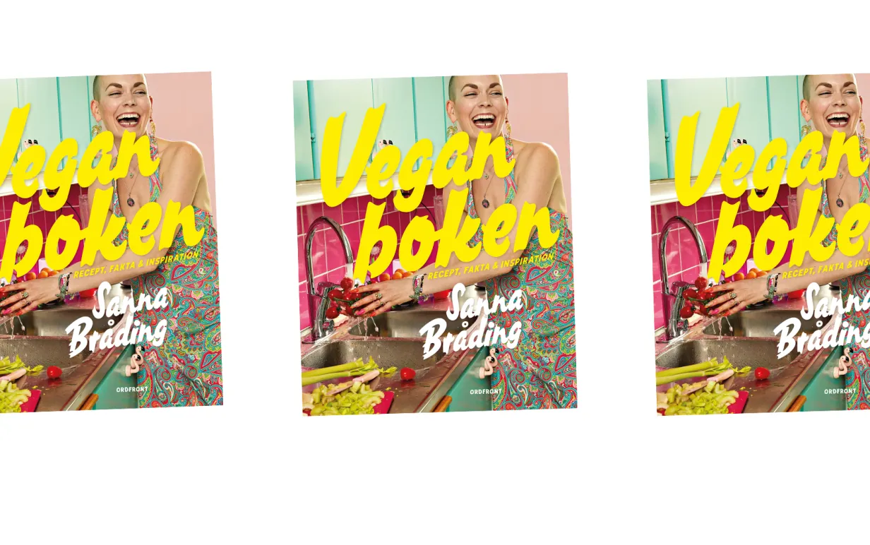 tre omslag av veganboken