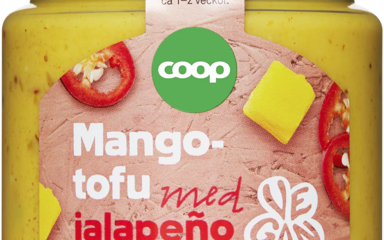 Vegansk mangosill från Coop