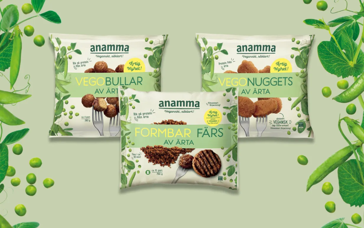 Veganska produkter från Anamma