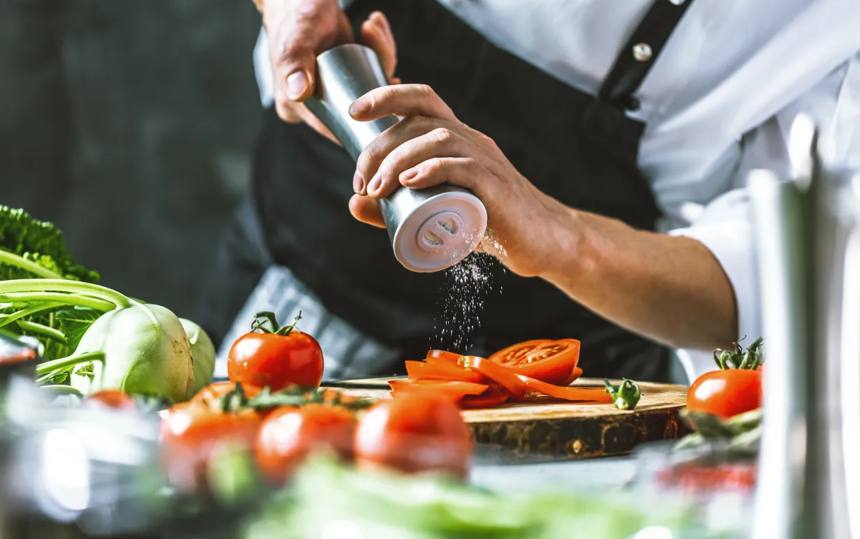 kock saltar grönsaker