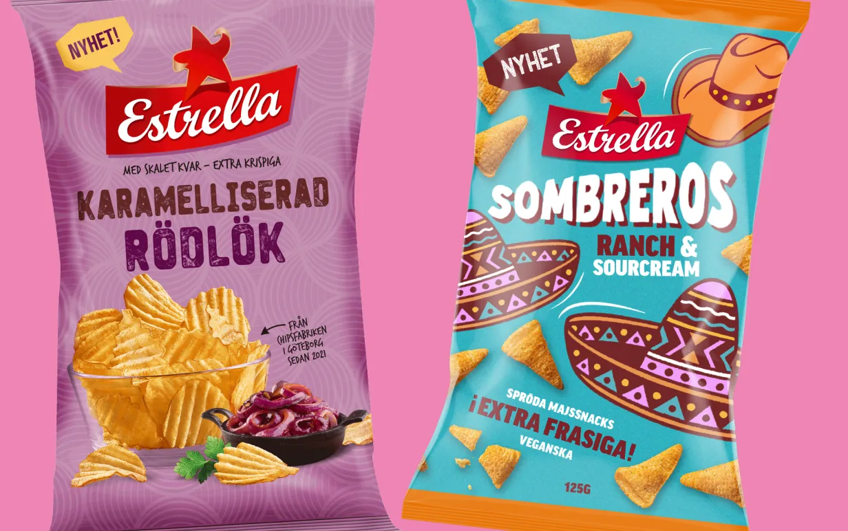 Estrella sombreros och karamelliserad lök