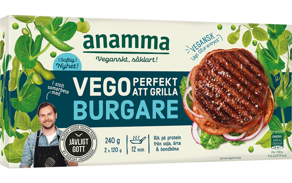 Jävligt Gott Anamma Vegoburgare
