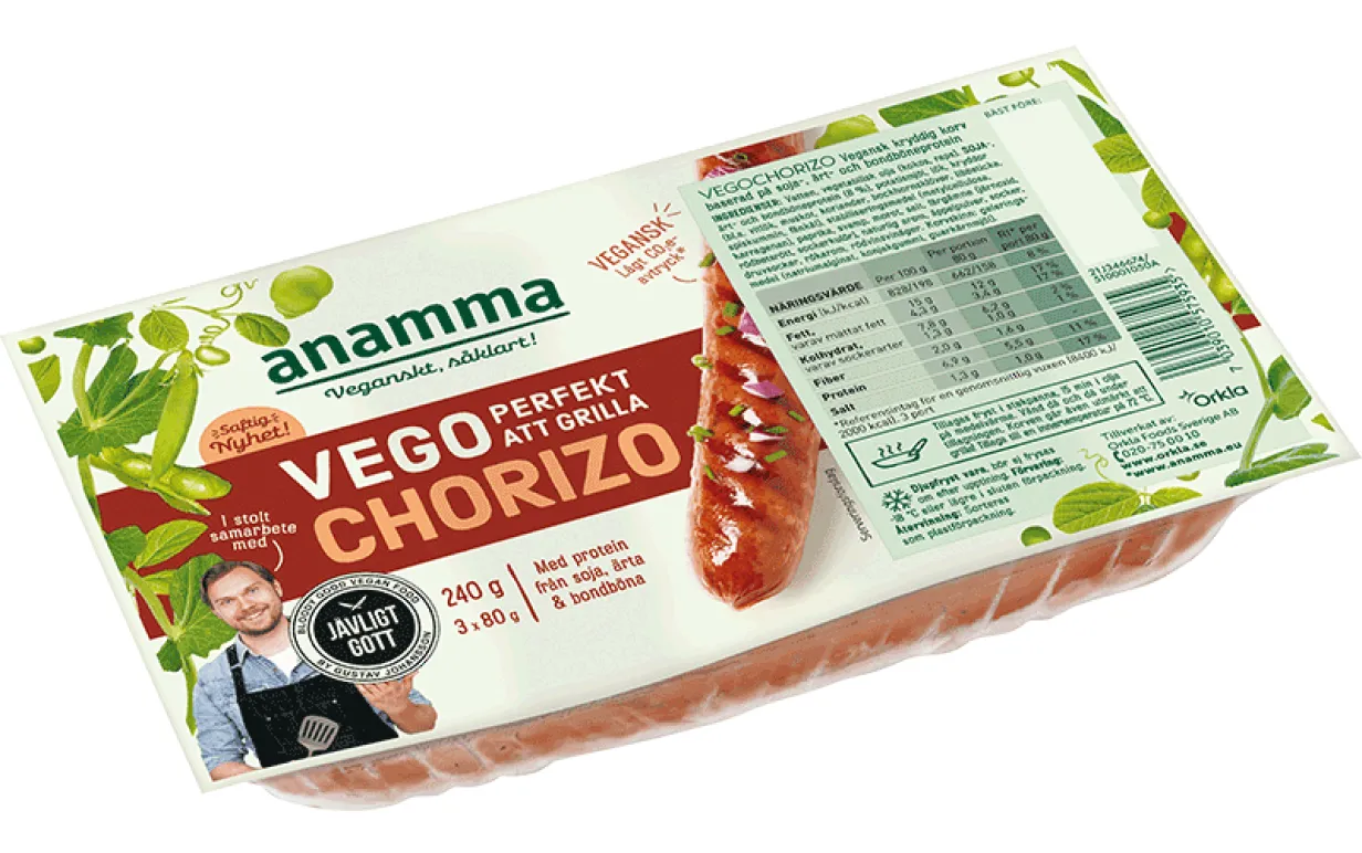 Jävligt Gott Anamma Vegochorizo
