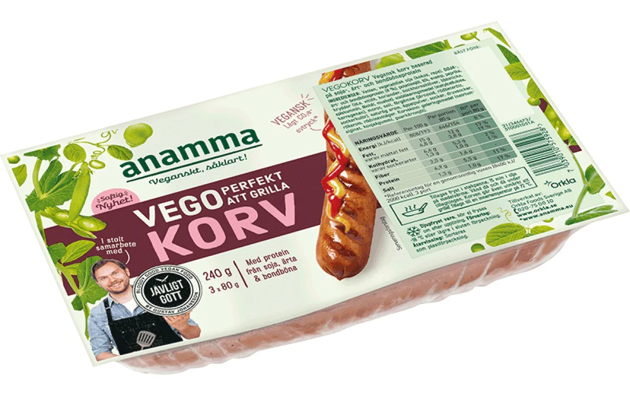 Jävligt Gott Anamma Vegokorv
