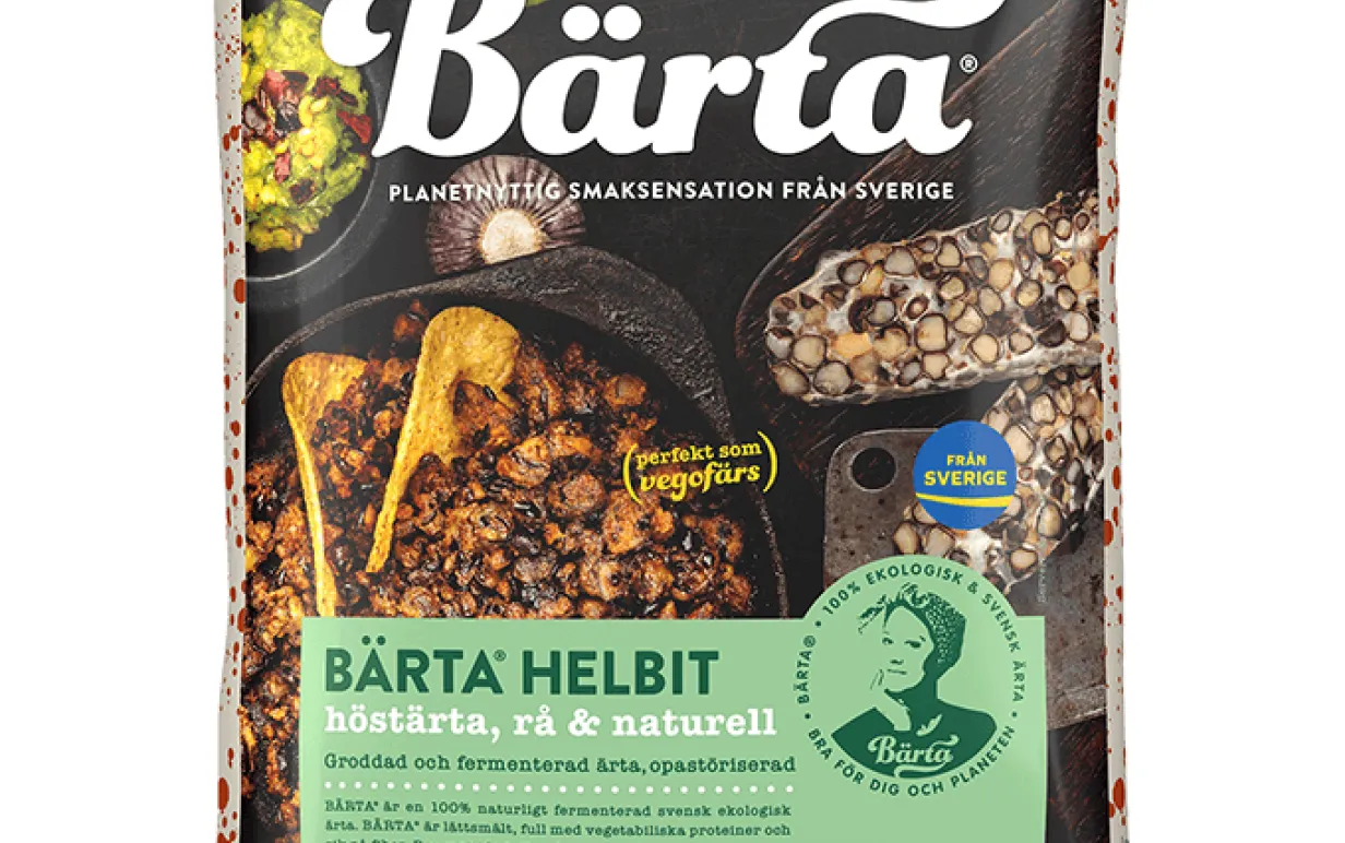 Bärta Helbit, Höstärta, rå &amp; naturell, i förpackning.