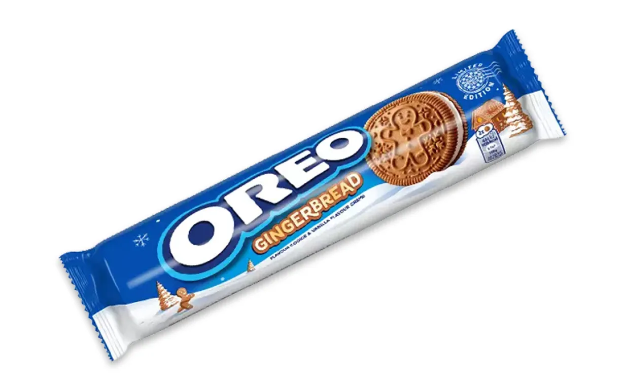 en förpackning med kakor mot en vit bakgrund