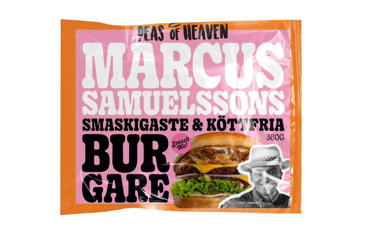 en förpackning med vegoburgare