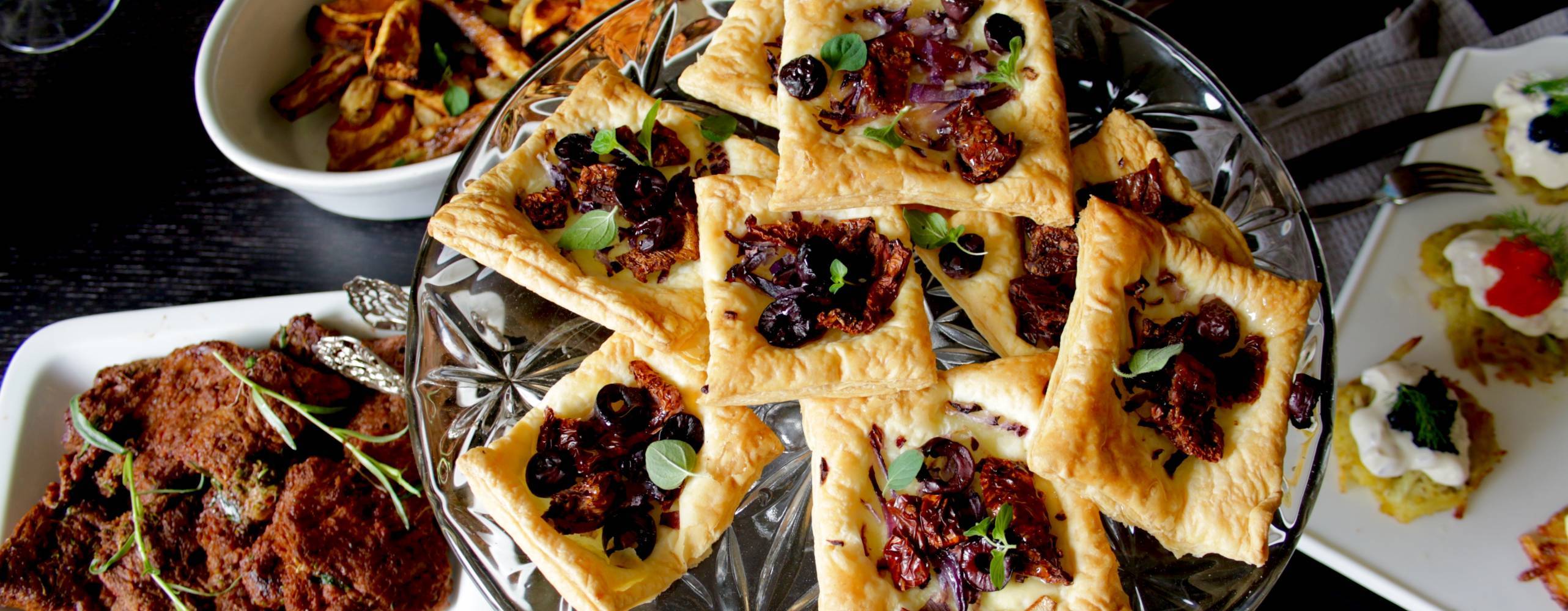 Bild på smördegsrutor med fyllning