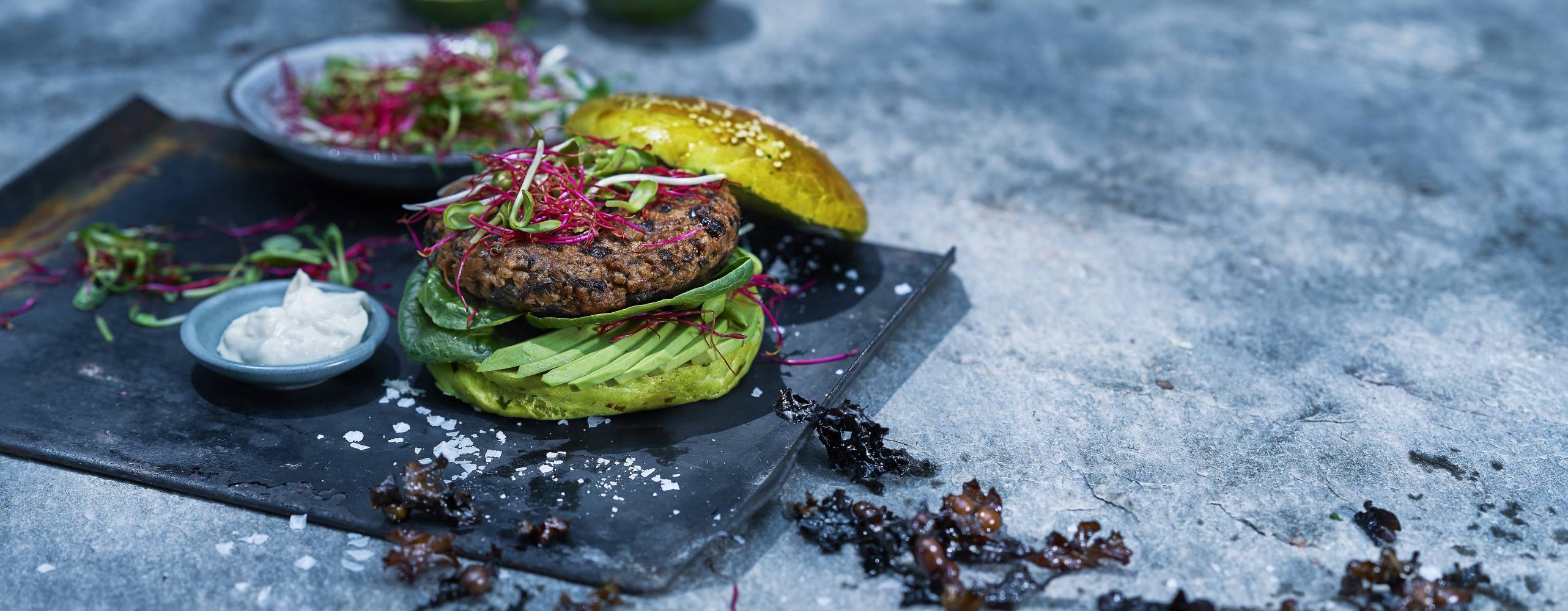 Bild på vegme burgare