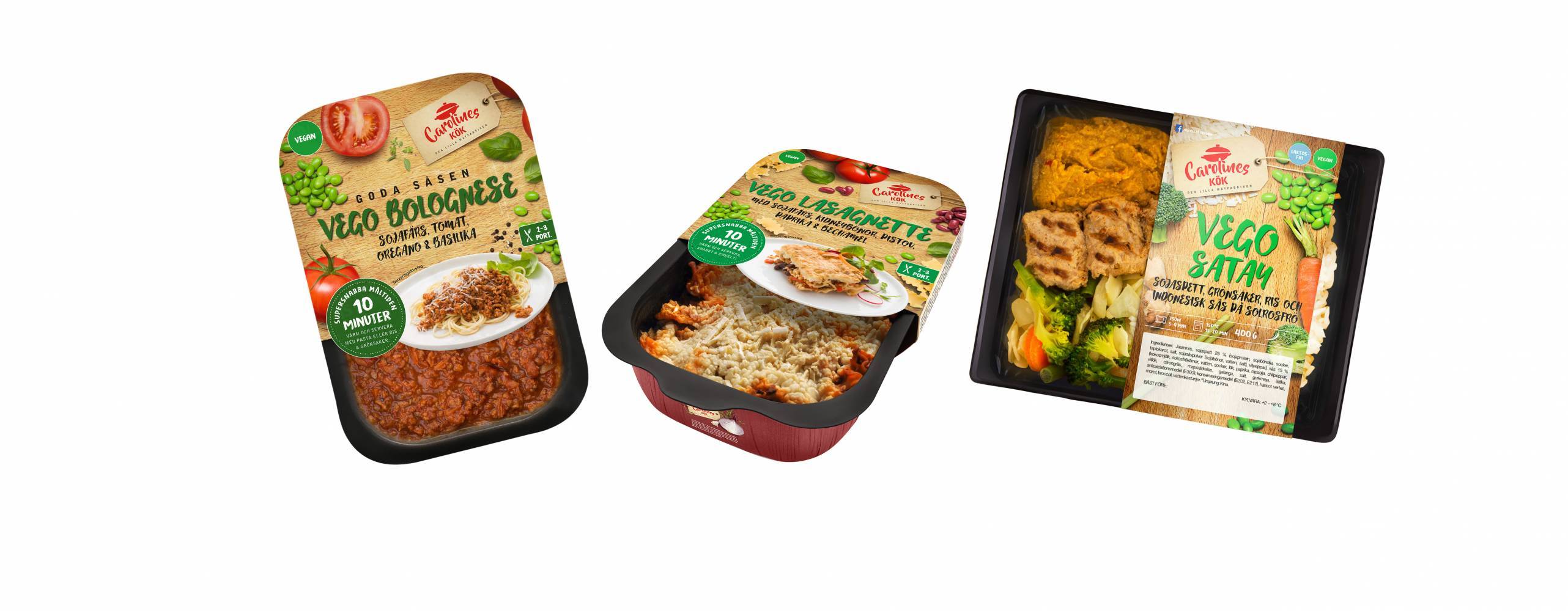 Tre produkter från Carolines Kök