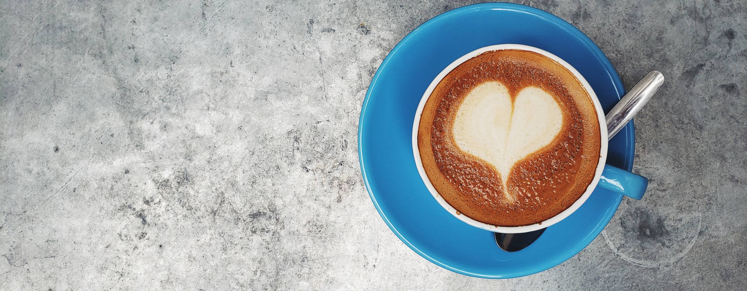 Vegansk havrelatte, bild ovanifrån