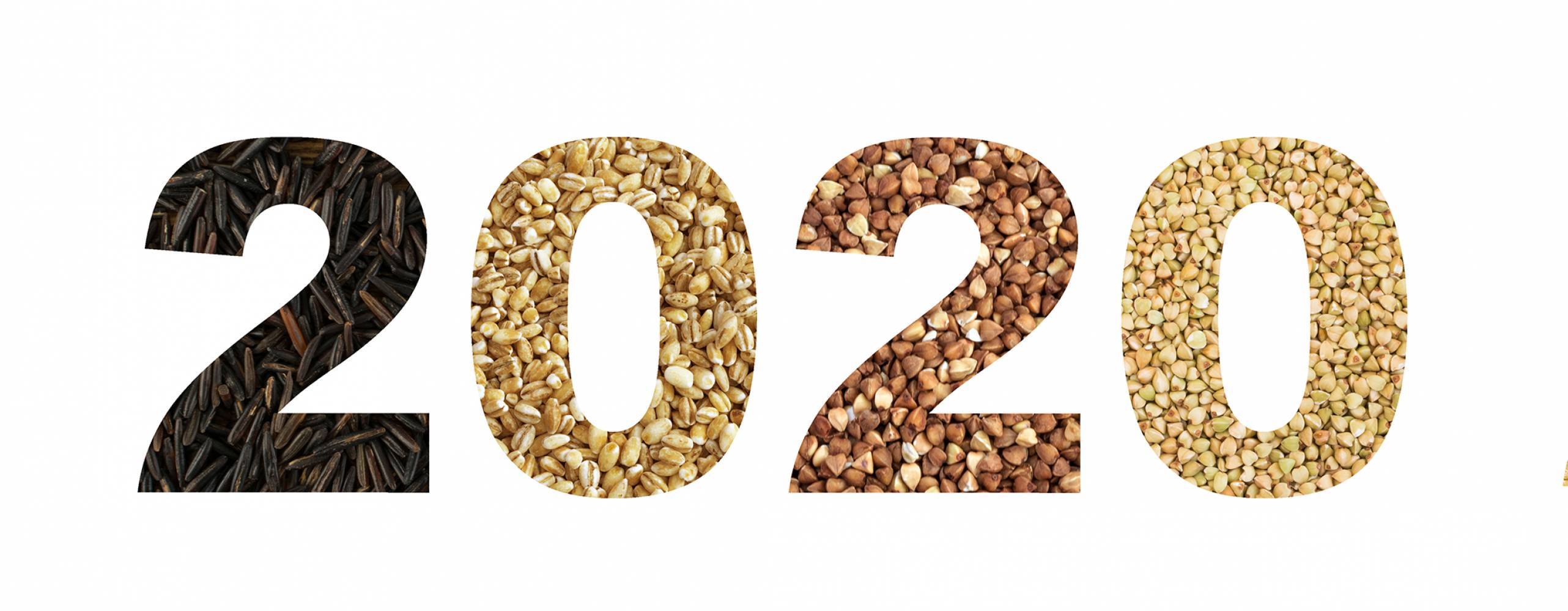 Sifforna 2020 skapade av olika spannmål och baljväxter