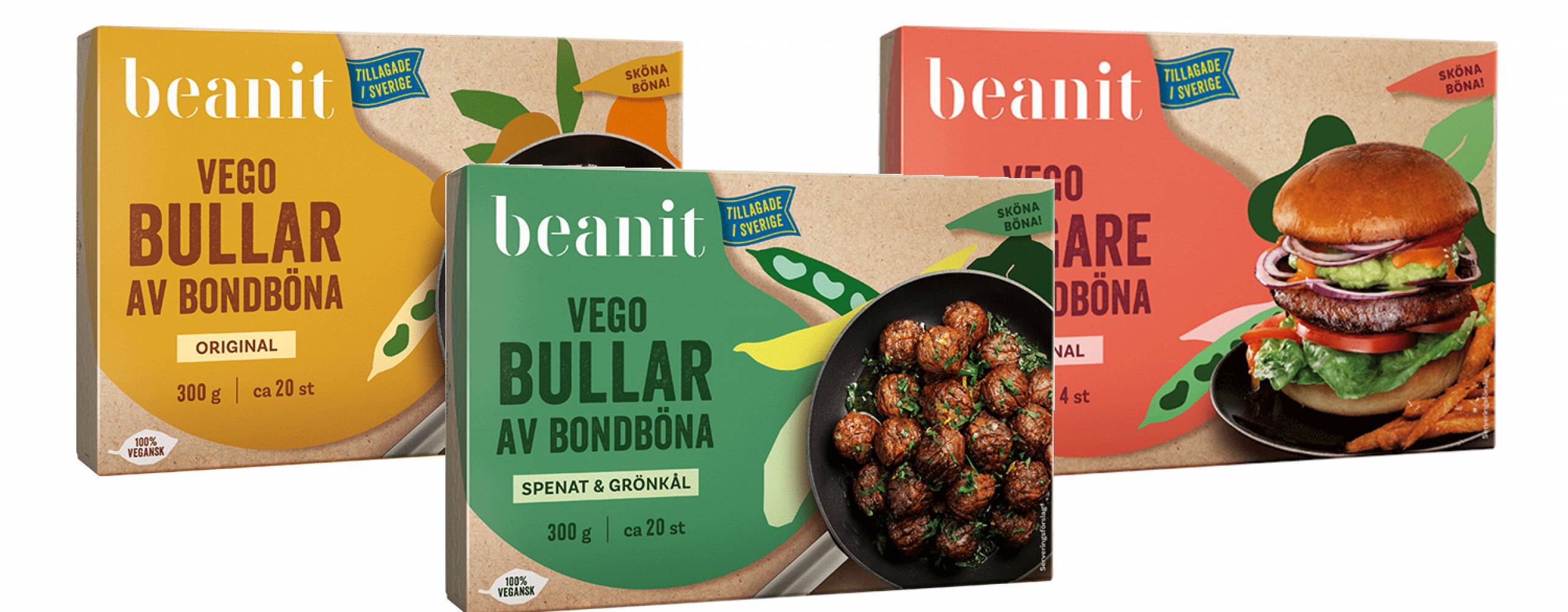 tre veganska alternativ från beanit