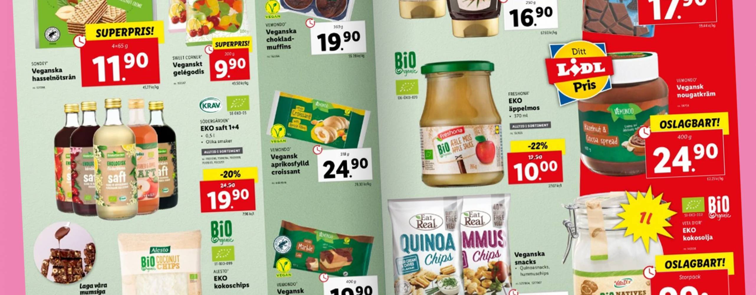 lidl vecka 30 veganska erbjudanden