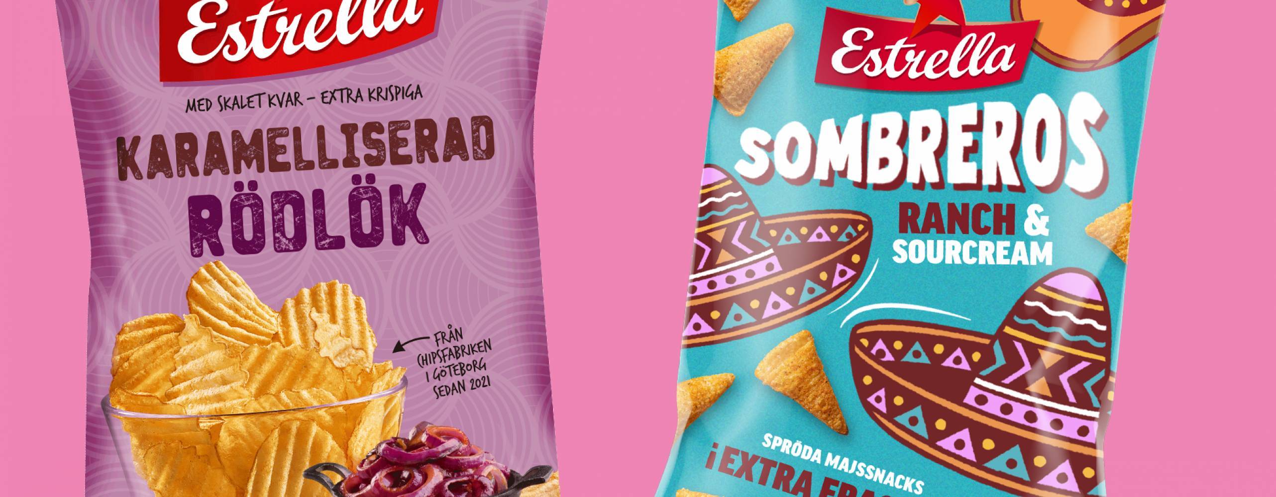 Estrella sombreros och karamelliserad lök