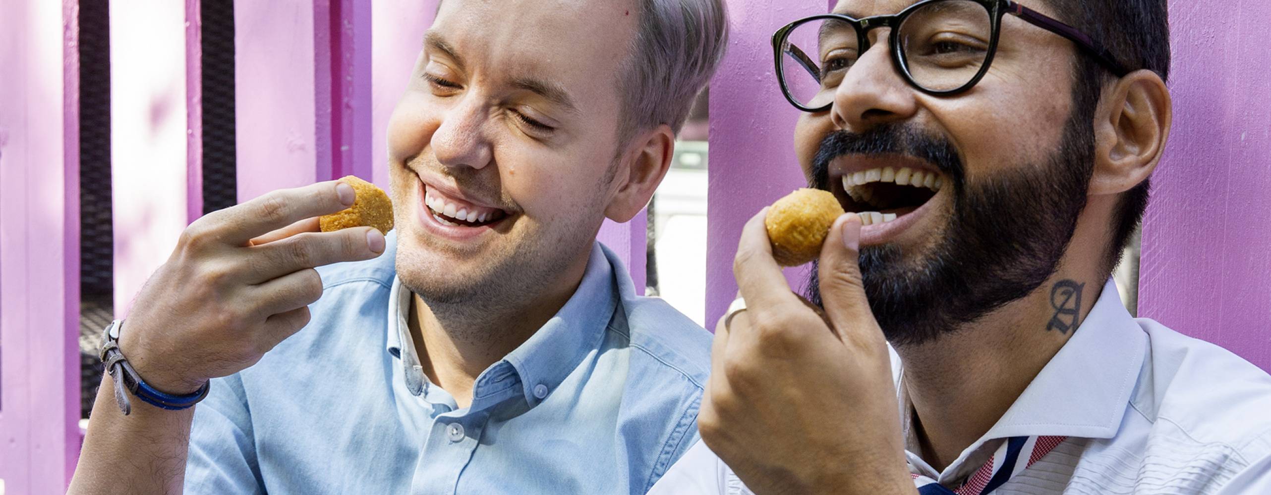 Till vänster Mattias Kristiansson, till höger Amanpreet Singh Sangha