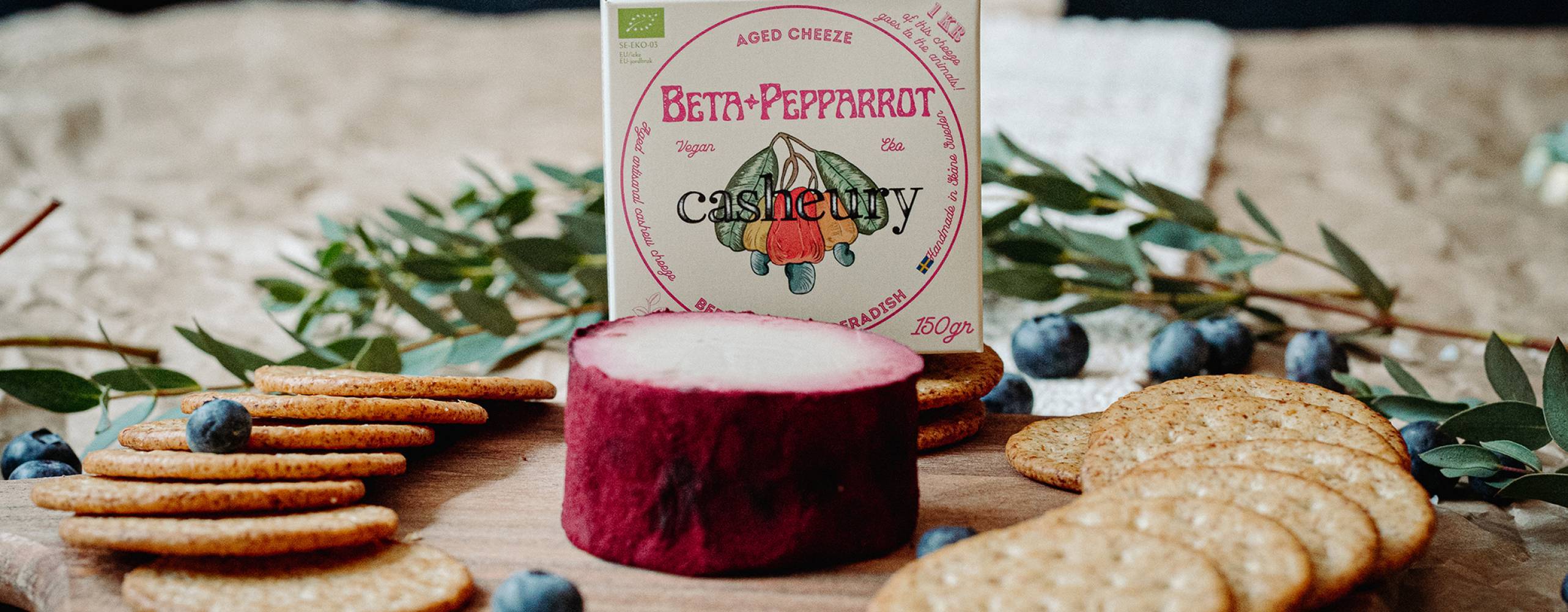 Vegansk ost Beta Pepparrot från Casheury