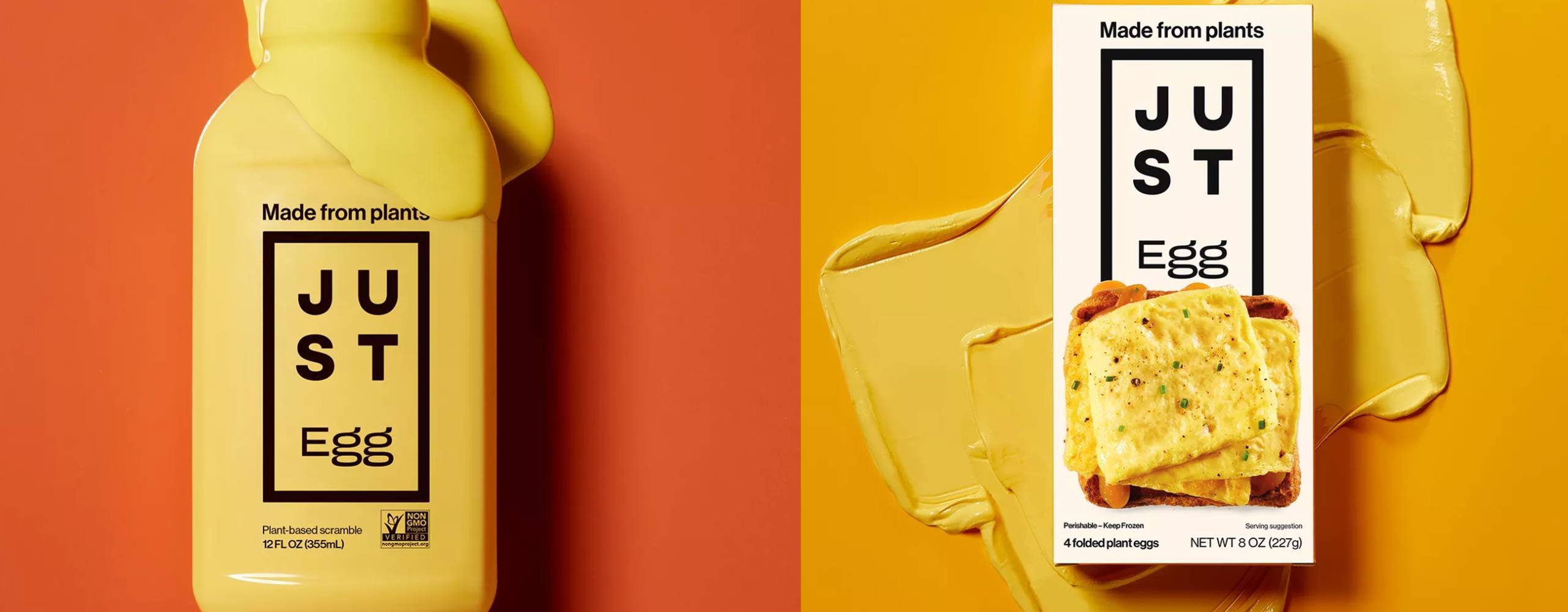 Två bilder med äggersättning bredvid varandra