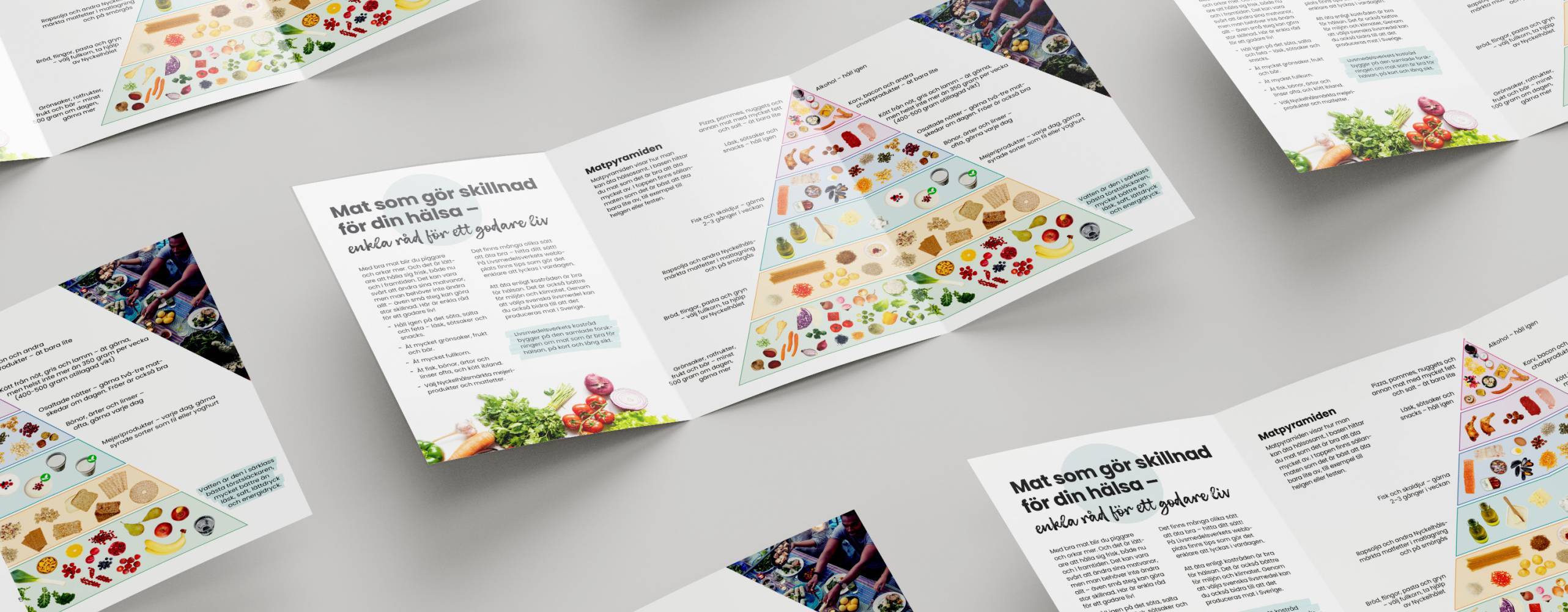 Broschyrer om nya kostrekommendationerna för Vuxna