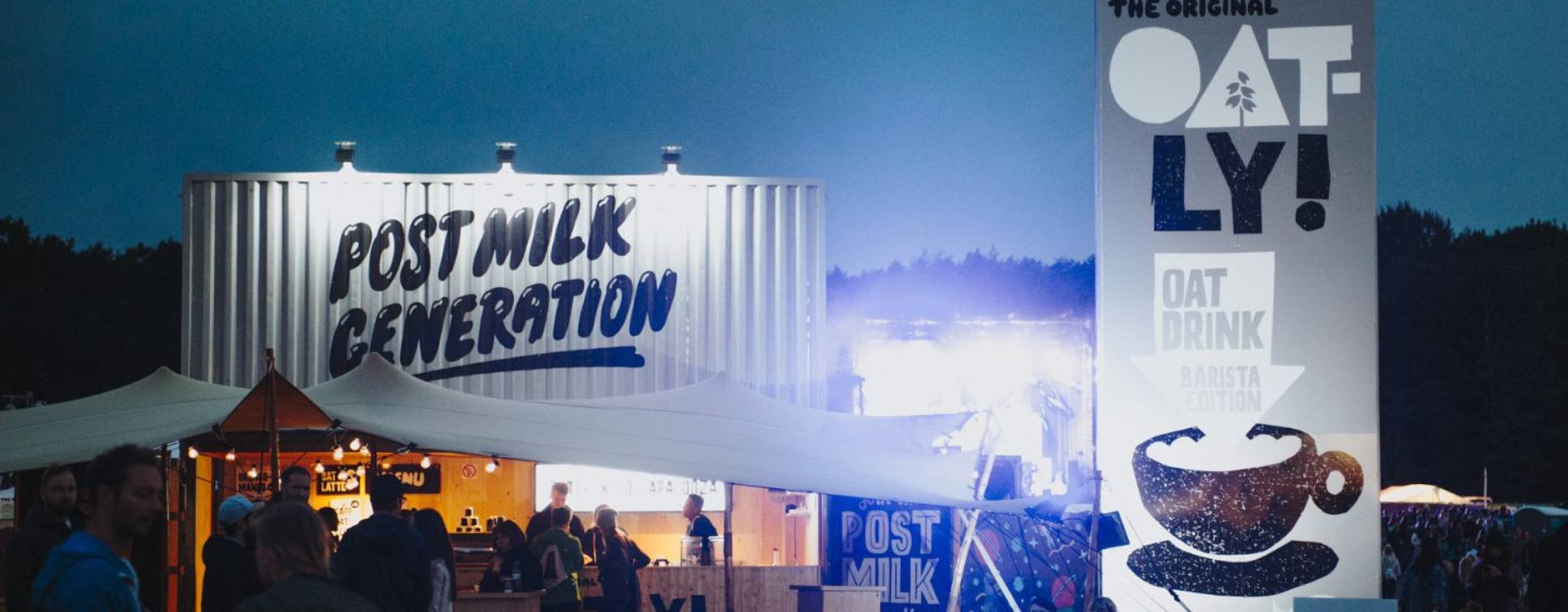 En servering på en festival